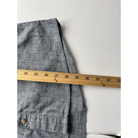 Club Ride Men's Pearl Snap Short Sleeve Vented Shirt Pockets Blue Sz L Cycling - Picture 6 of 11